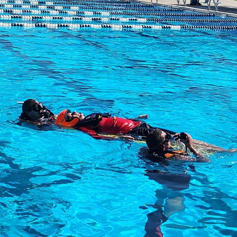 On water rescue transport
